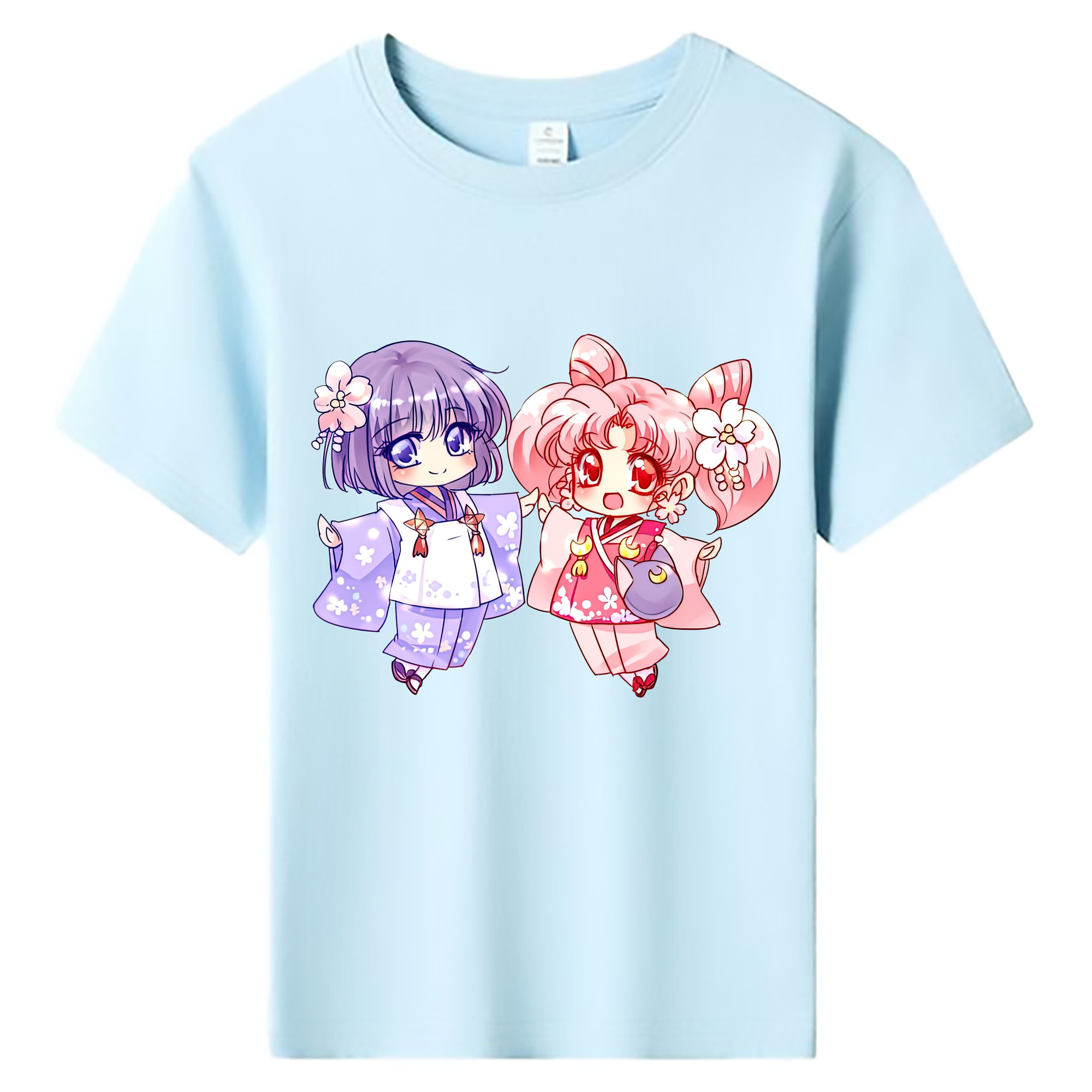（画像用） 美少女戦士セーラームーン ちびうさ Sailor Moon Chibiusa Tsukino Usagi Small Lady Serenity 綿100％キッズTシャツ（フロントプリント）